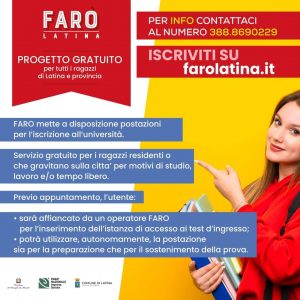 promuovere i servizi di FARO Latina